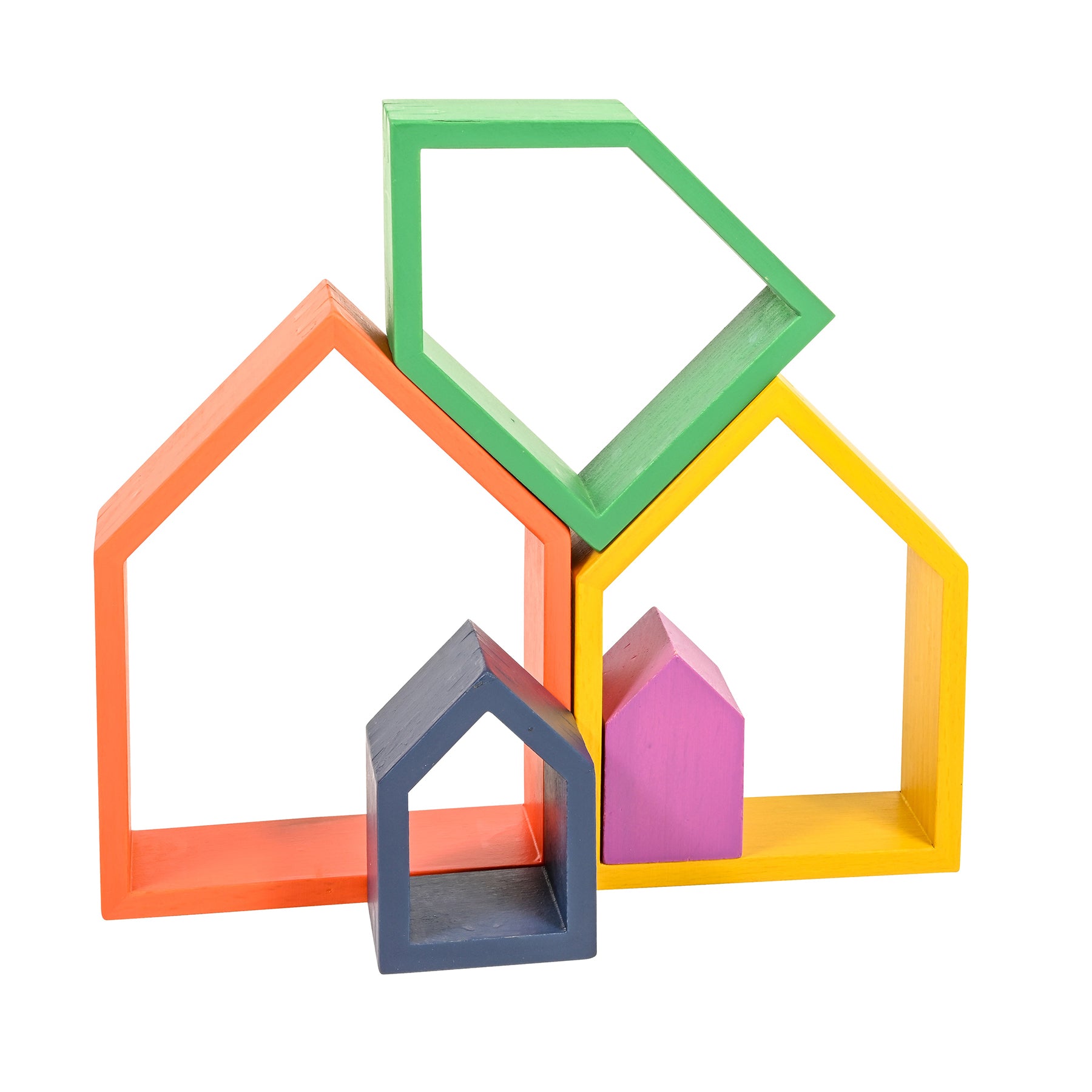Rainbow Architect Houses - Set of 7