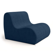 Jaxx Uptown Large Modern Armless Accent Chair, Indigo