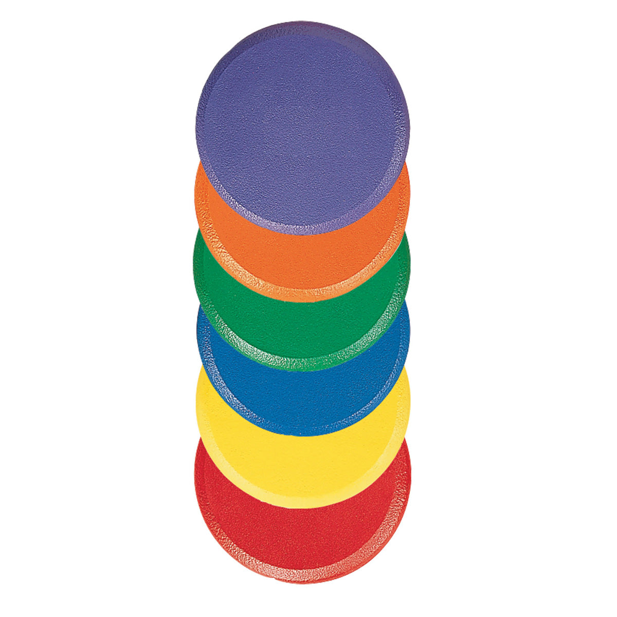 Rounded Edge 9" Foam Discs Set, 6 Colors