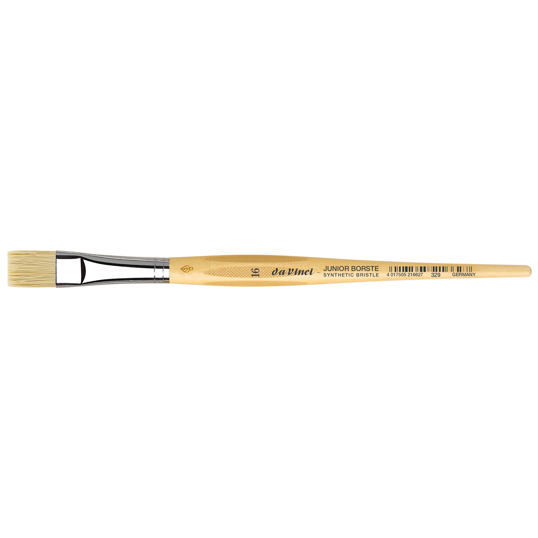 JUNIOR BORSTE Synthetic Student Brush, Synthetic, Tempera, Flat, Series 329, Size 16