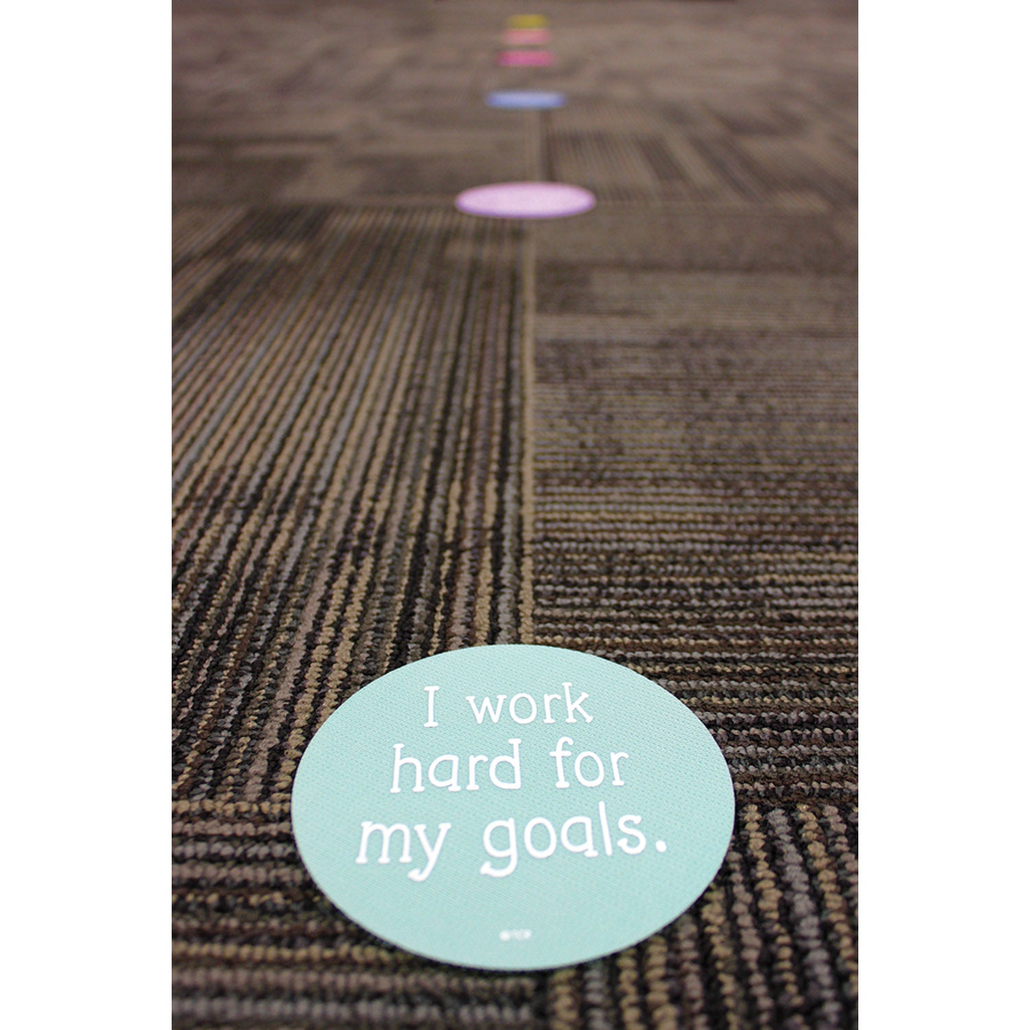 Spot On Carpet Markers Positive Mindset, 4", Pack of 12