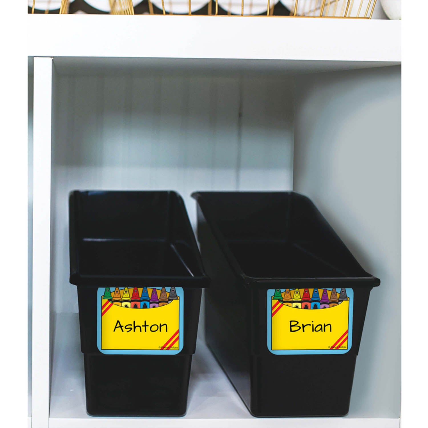 Crayon Box Name Tags, Pack of 40