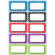 Die-Cut Magnetic Colorful Dots Labels/Nameplates, 10 Pieces