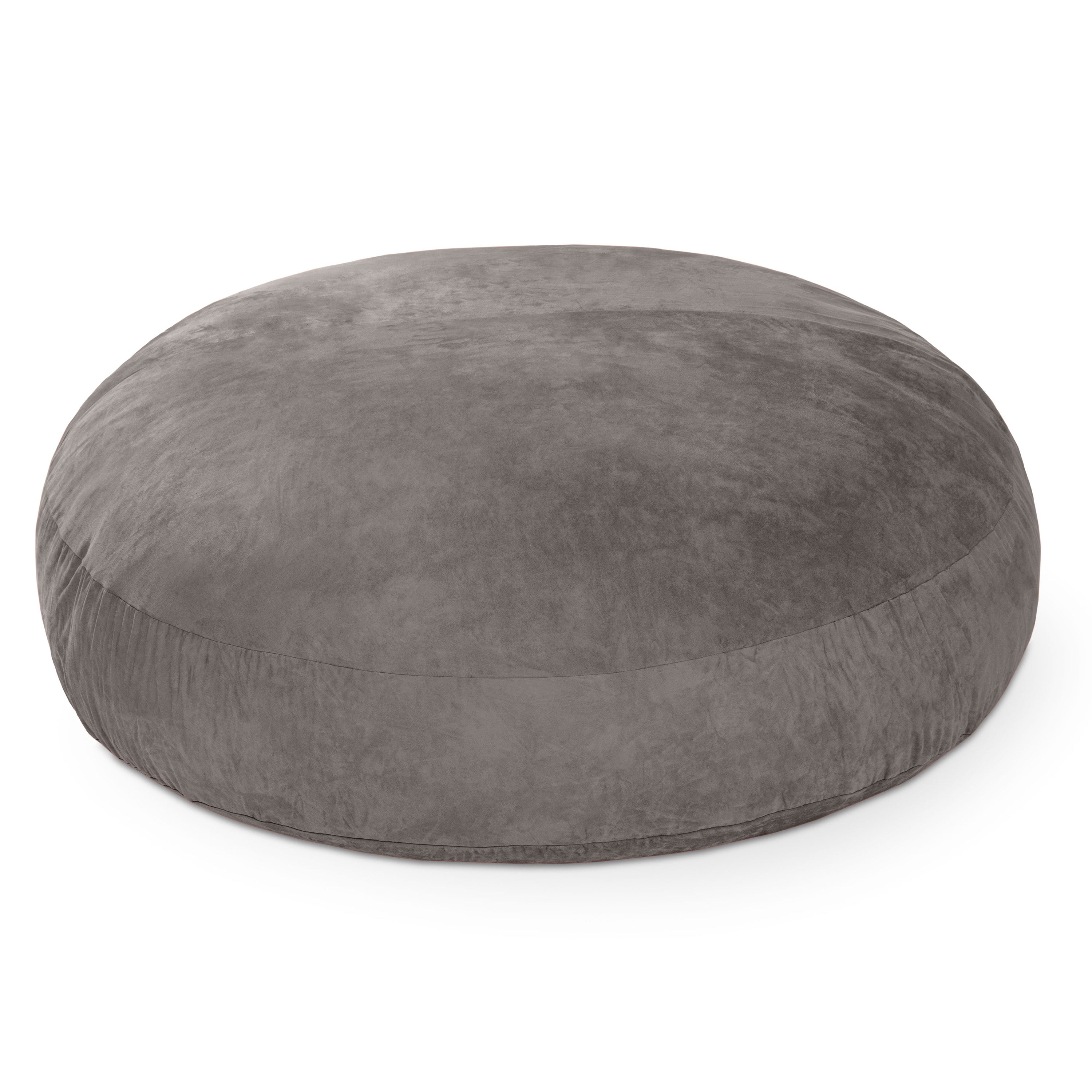 Jaxx 6 Foot Cocoon - 2-in-1 Convertible Bean Bag Bed & Large Bean Bag Chair for Adults, Charcoal