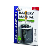 The Duet Pencil Sharpener, Battery or Manual Operated (1 pc Clamshell)