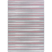 Between the Lines 3'10" x 5'4" area rug in color Blush