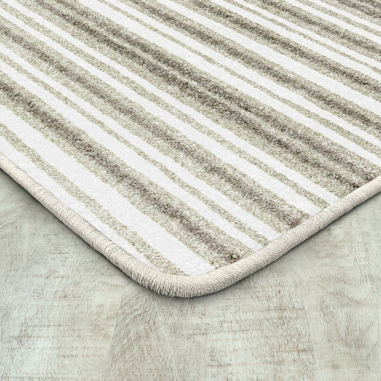 Between the Lines 3'10" x 5'4" area rug in color Linen