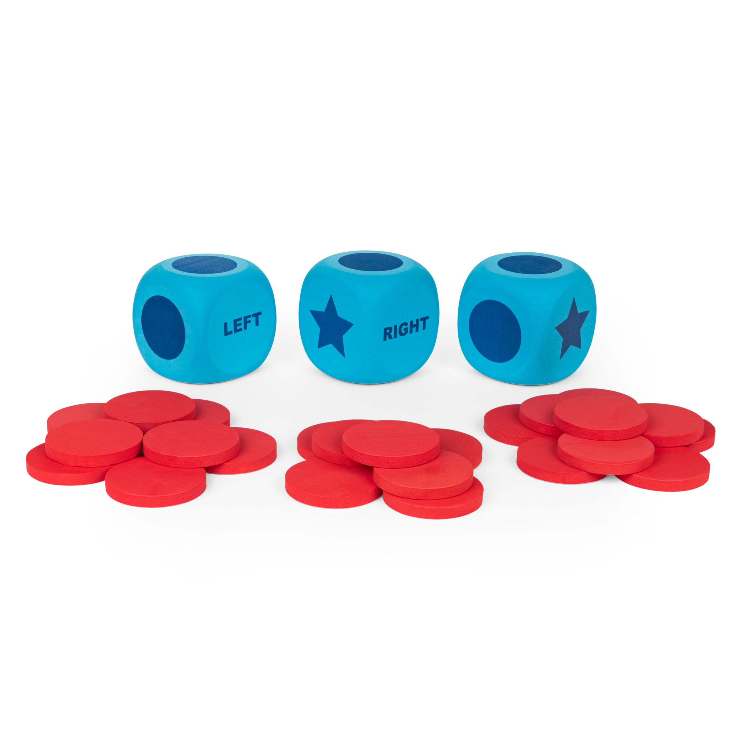 Spin Master Games, Left Center Right Giant Edition, Family Game for Indoor & Outdoor Fun with Big Oversized Board, for Family and Kids, 2-4 Players, Ages 6 & Up