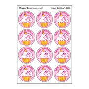 Happy Birthday/Whipped Cream Scented Stickers, Pack of 24