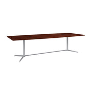 Bush Business Furniture 96-inch Office Conference Table with Metal Base in Hansen Cherry - 95.2" Width x 42.01" Depth x 28.65" Height