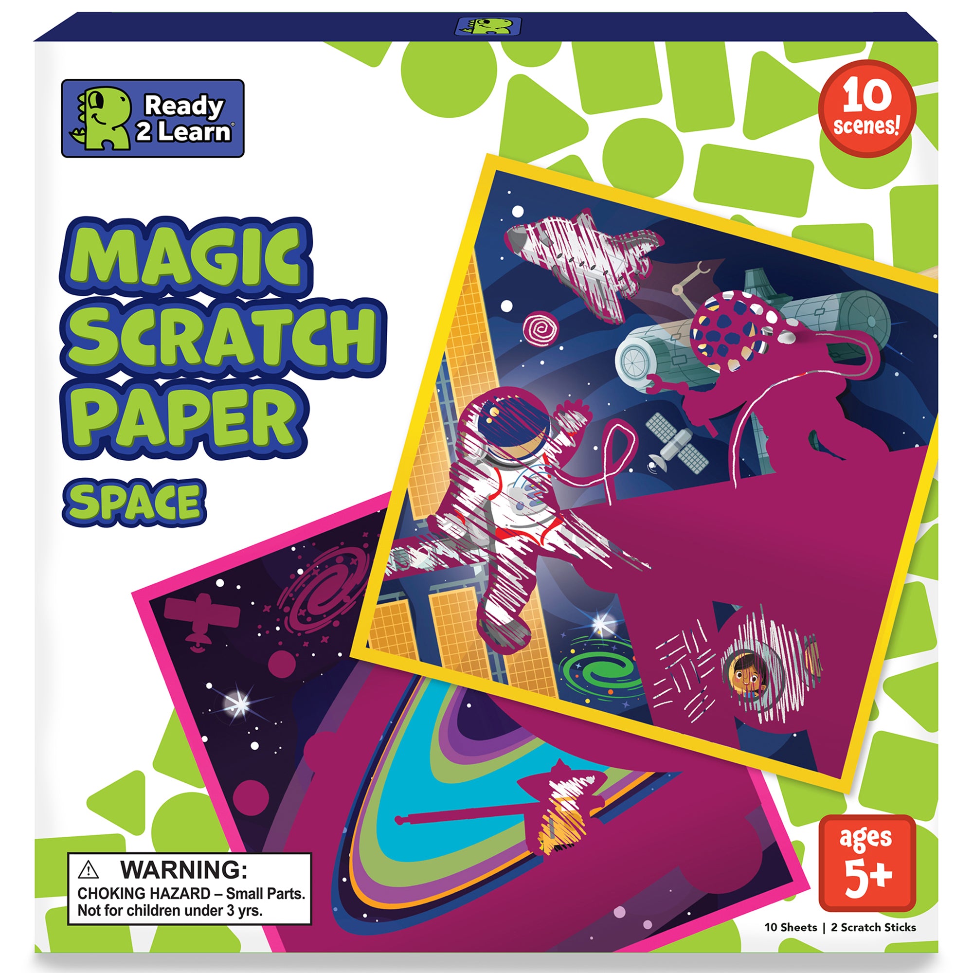 Magic Scratch Paper, Space, 10 Per Pack, 2 Packs