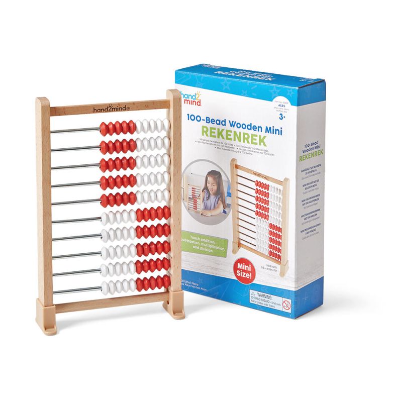 Rekenrek, Mini, 100-Bead, Wood
