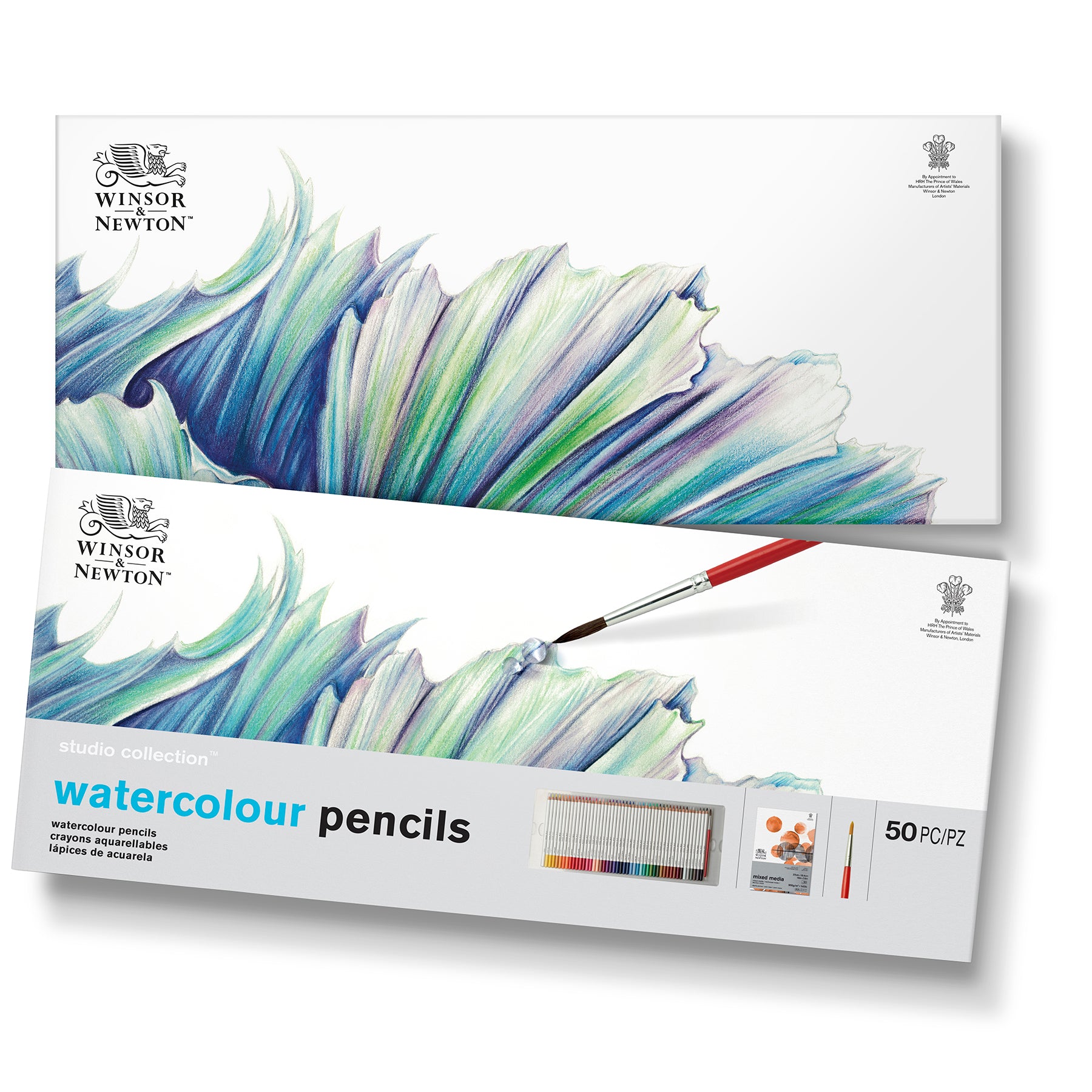 WN Studio Collection Watercolour Pencil Box Set - 50pc