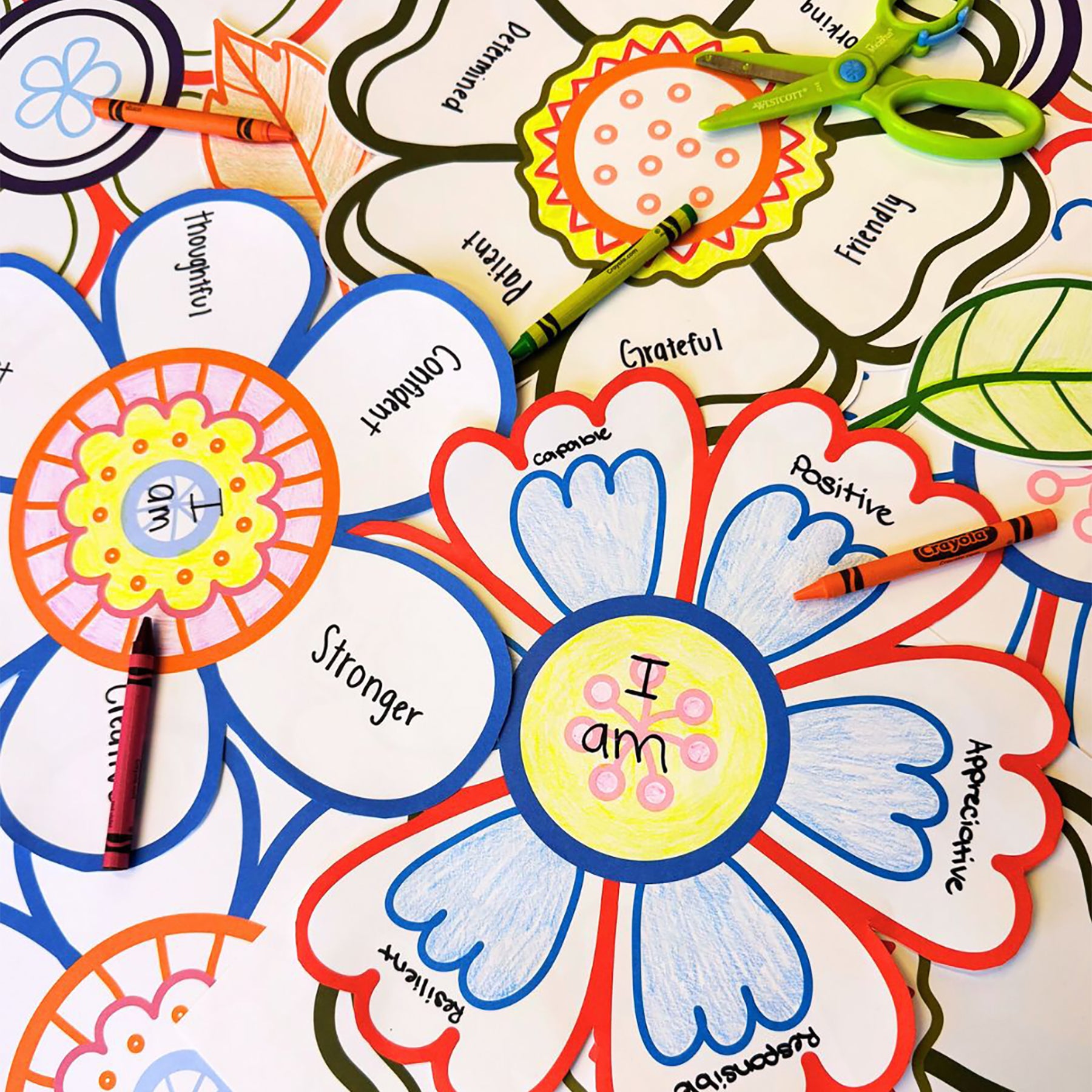 Affirmation Flowers, Pack of 36
