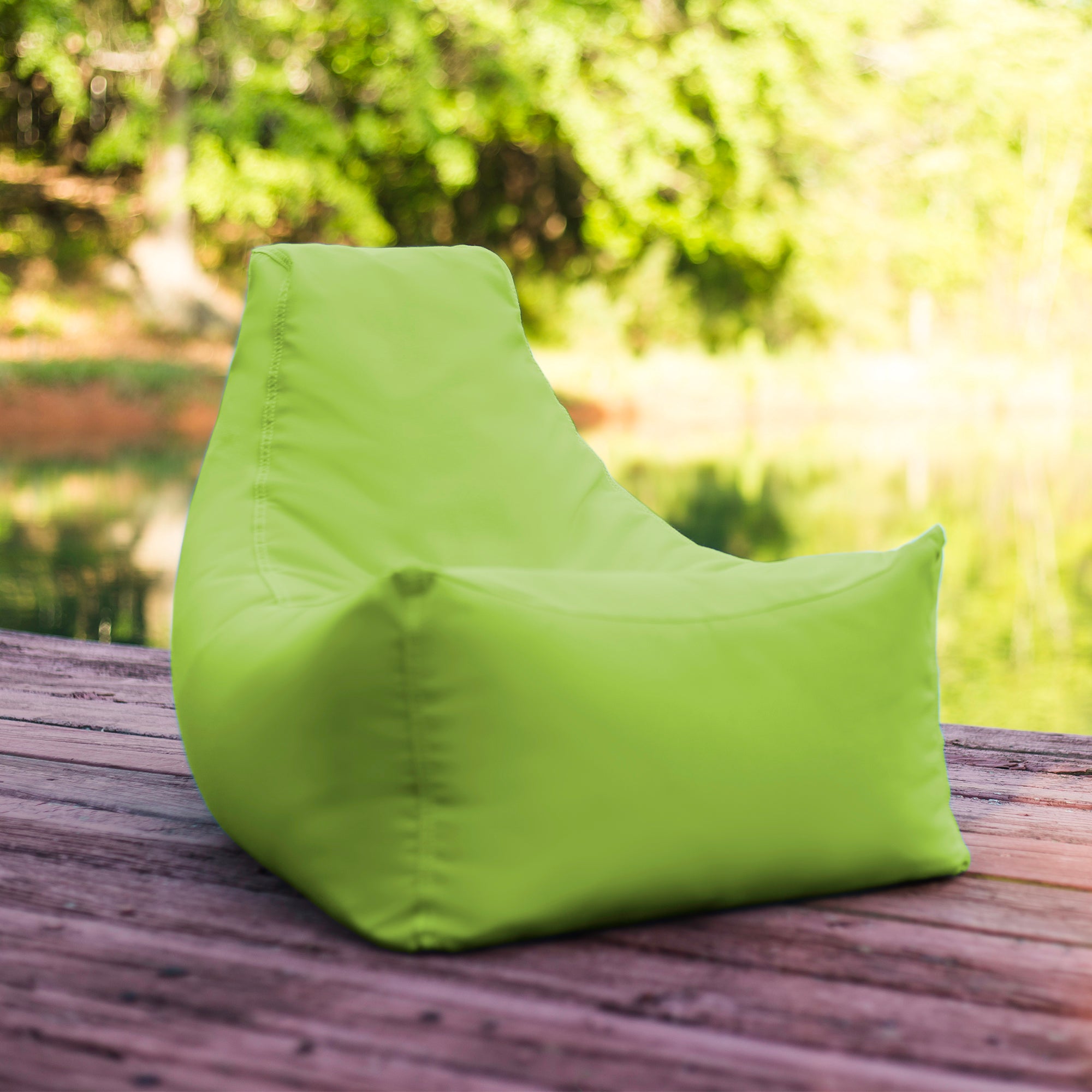 Jaxx Juniper Jr Outdoor Kids Bean Bag Chair / Childrens Garden Chair, Lime