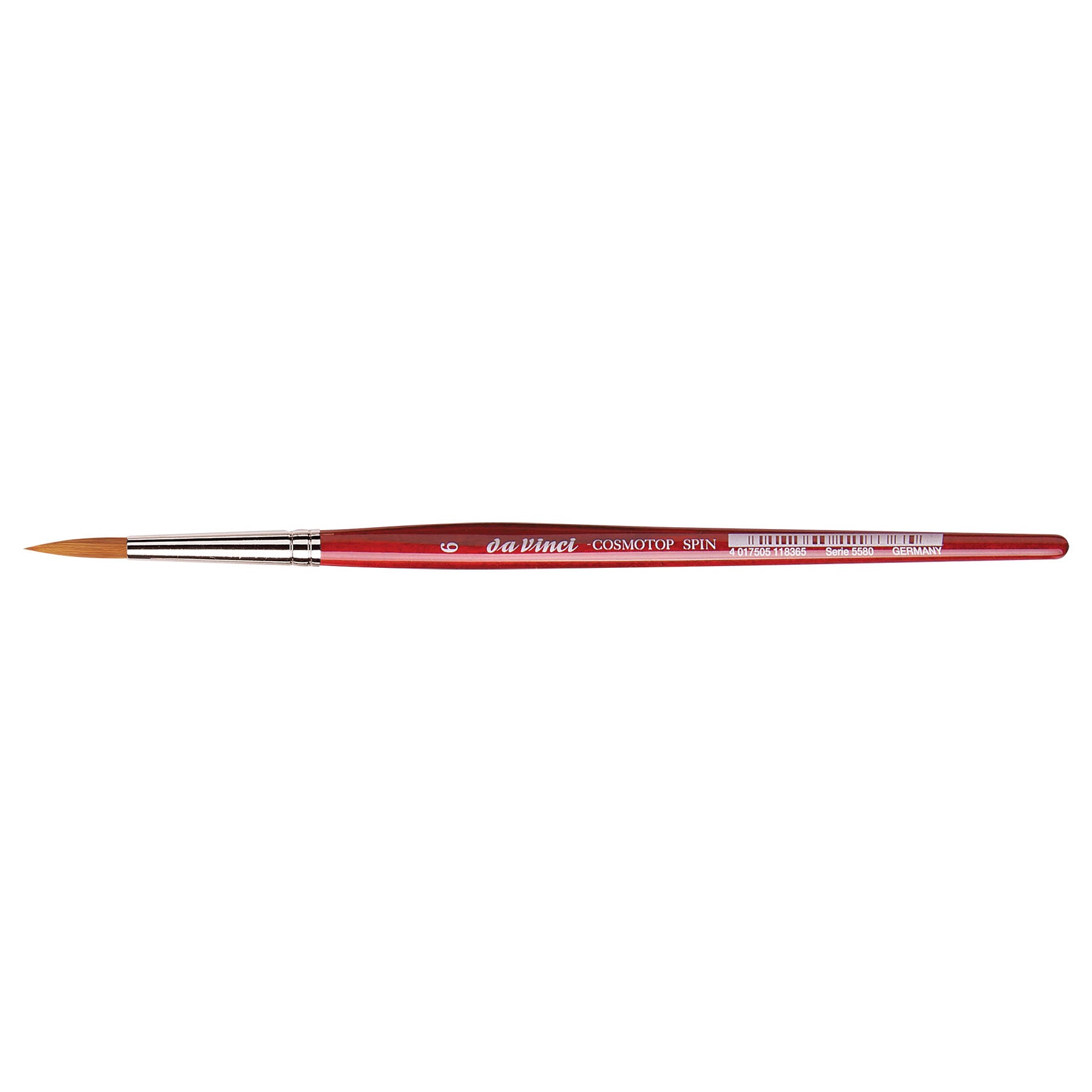 COSMOTOP-SPIN Silkpainting Brush, Synthetic, Watercolor, Round, Size 6