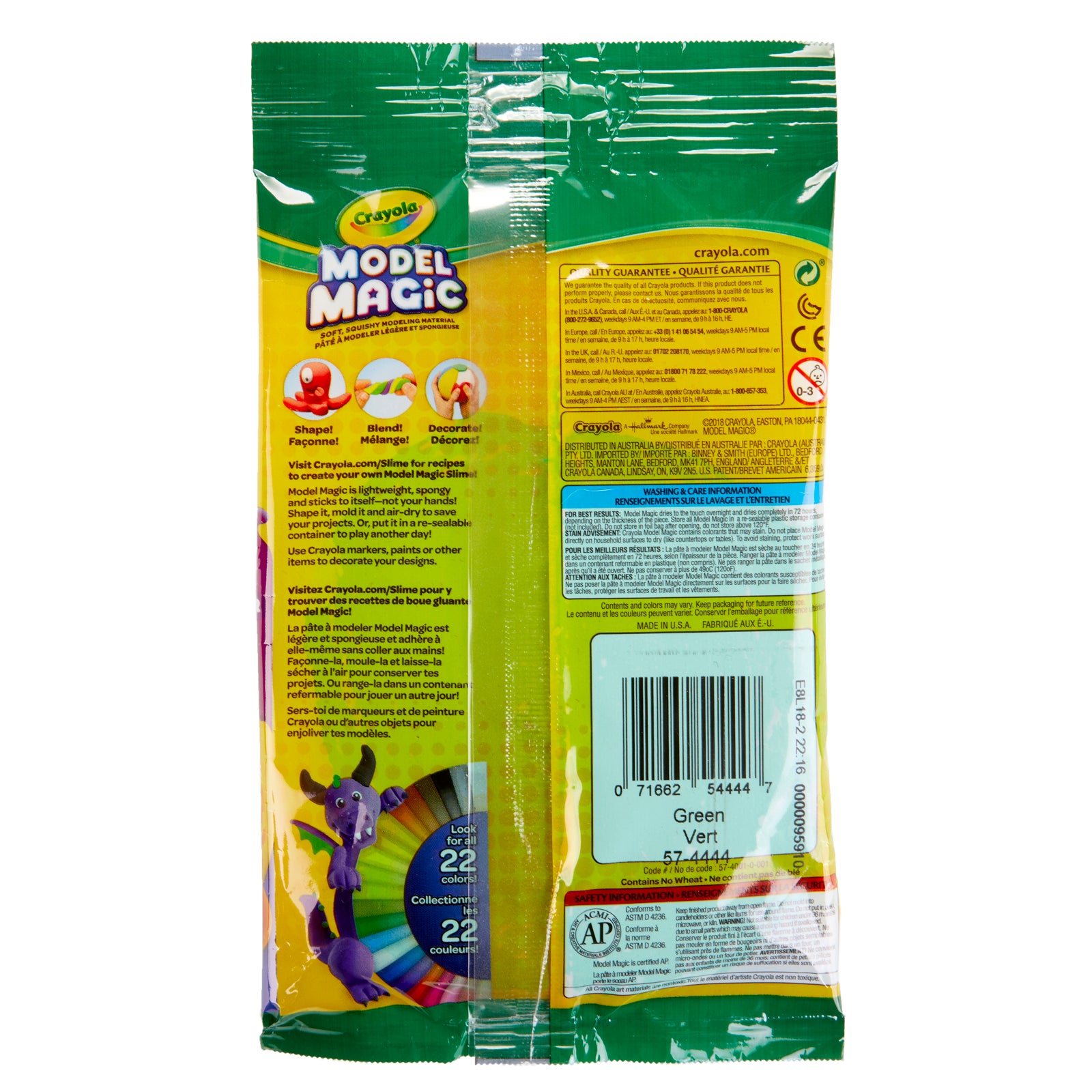 Model Magic® Modeling Compound, Green, 4 oz.