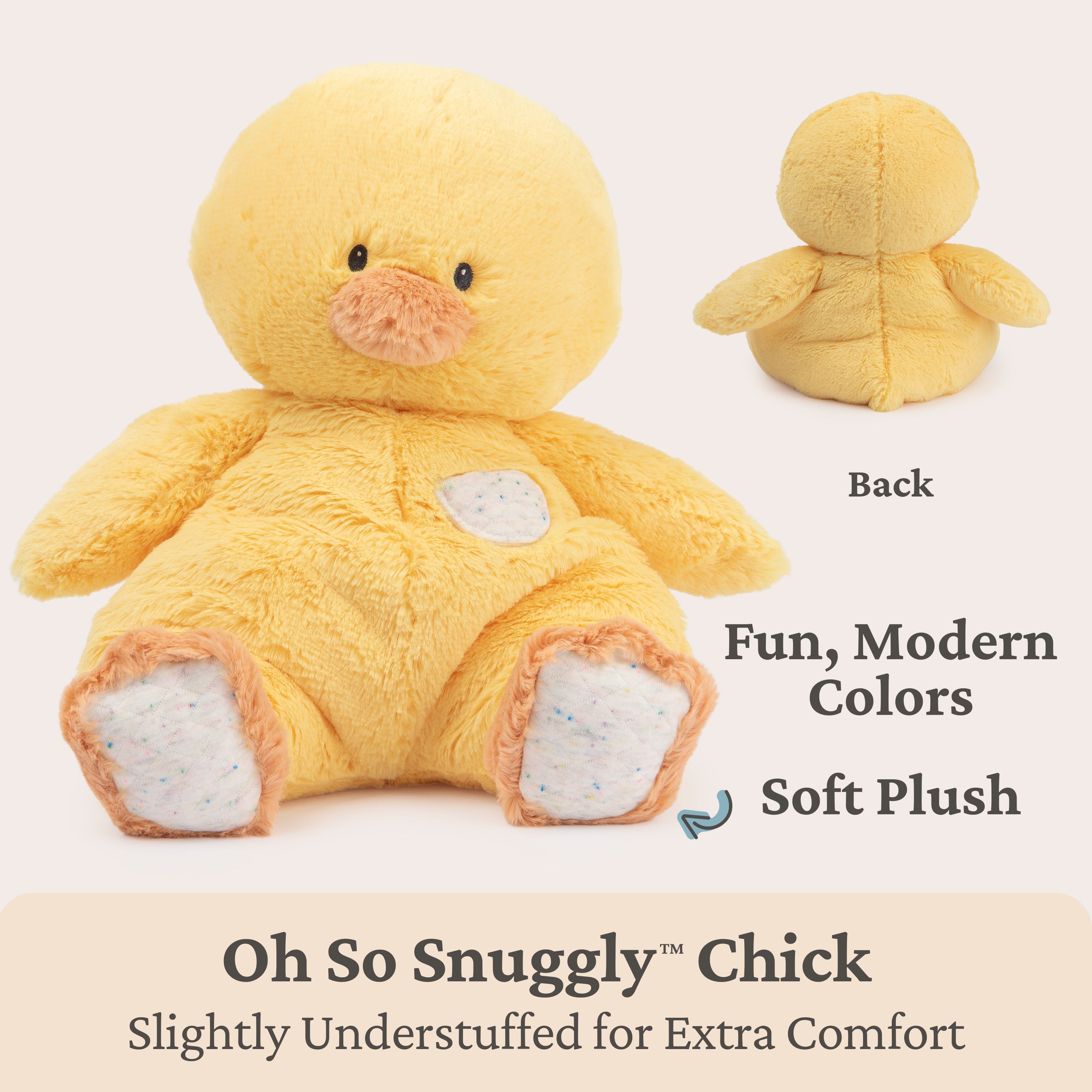 Baby GUND Oh So Snuggly Chick Large Plush Stuffed Animal for Babies and Infants, Yellow, 12.5”