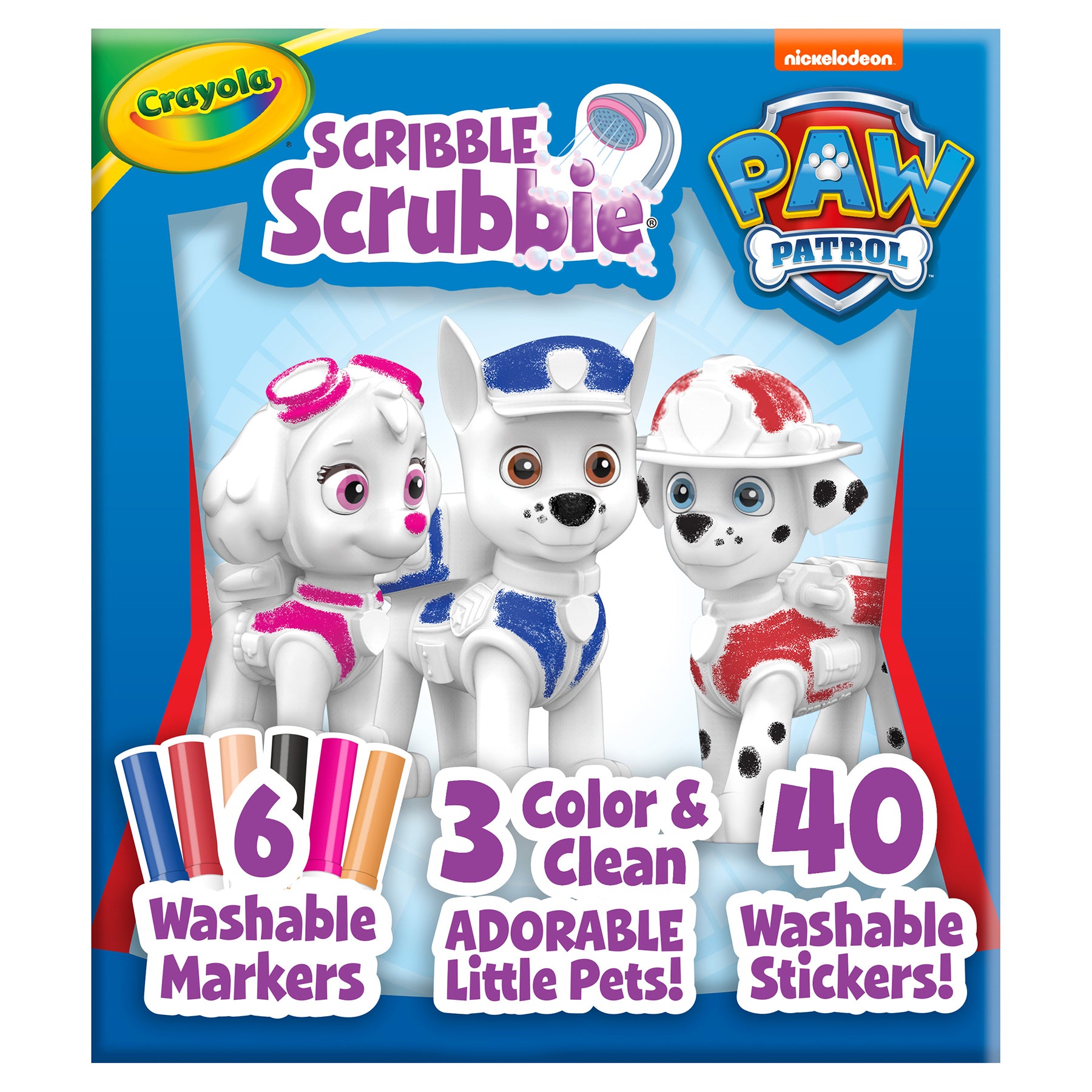Scribble Scrubbie Paw Patrol 3 Count Deluxe Set