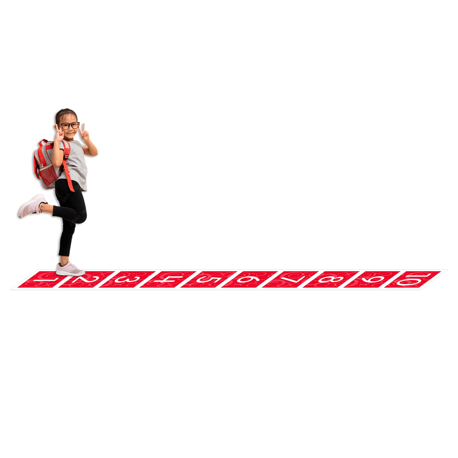Number Path Floor Mat