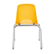 14" Stack Chair with Swivel Glides - Yellow