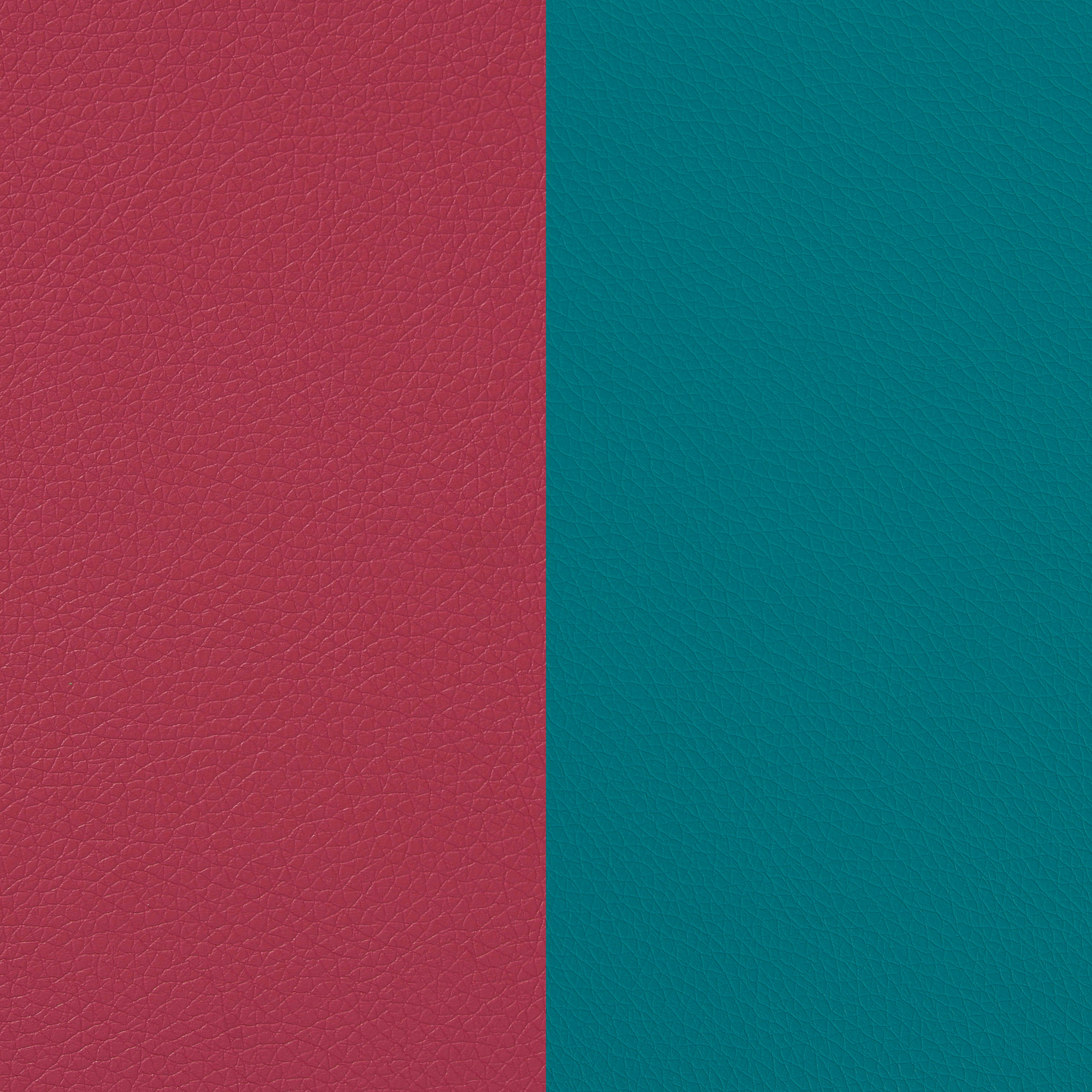 SoftScape 18" Round Ottoman 16" Height, 2-Piece - Raspberry/Teal