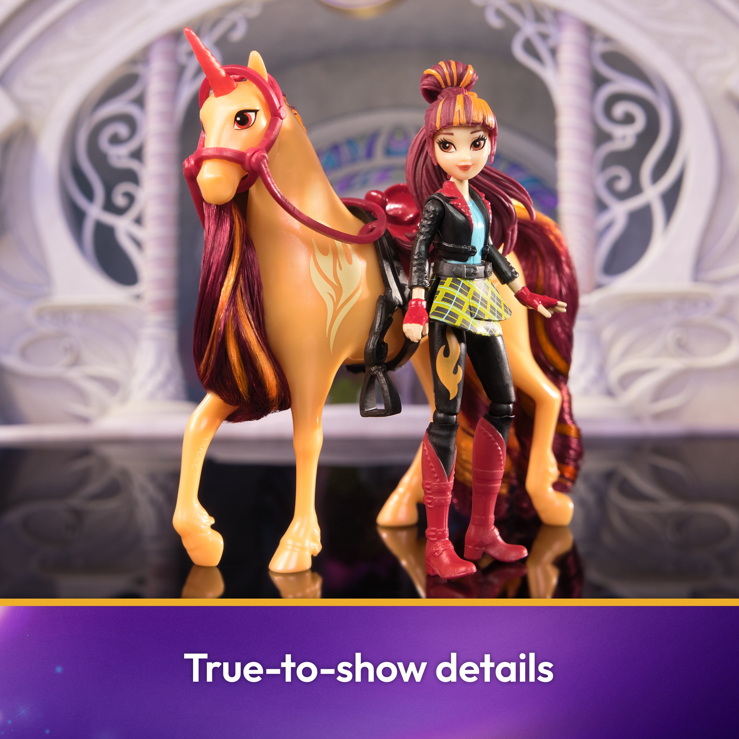 Unicorn Academy, Valentina & Cinder with 2 Accessories & Hair Tool, Dolls & Unicorn Toys for Girls Ages 4 and up