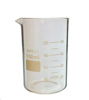 Beaker, Griffin, Borosilicate Glass, 100ml, Dual Graduated, Case of 192