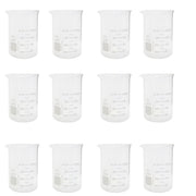 Beaker, Griffin, Borosilicate Glass, 250ml, Dual Graduated, Pack of 12