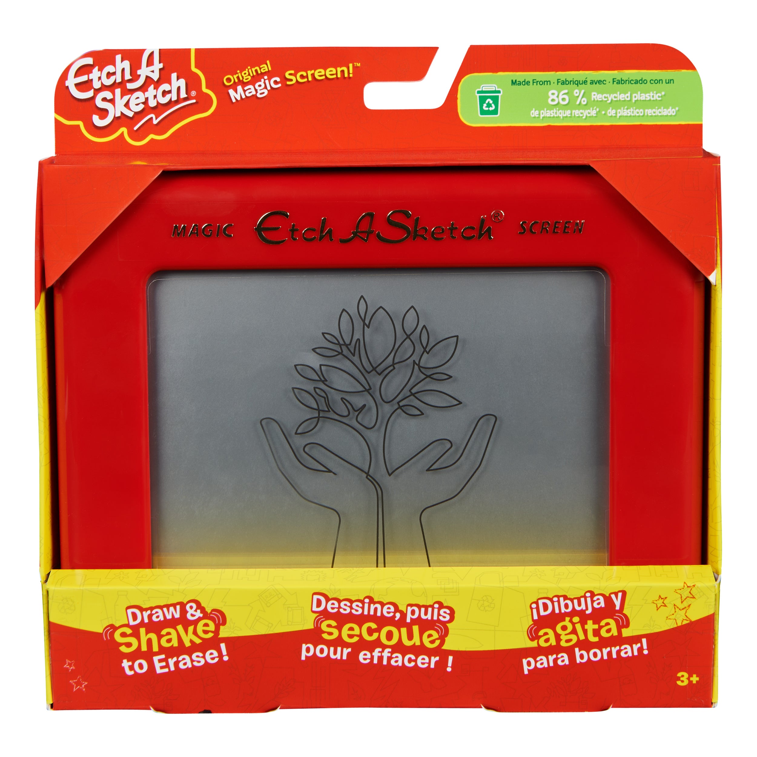 Etch A Sketch, Original Magic Screen, 86% Recycled Plastic, Sustainably-minded Classic Kids Creativity Toys for Boys & Girls Ages 3+