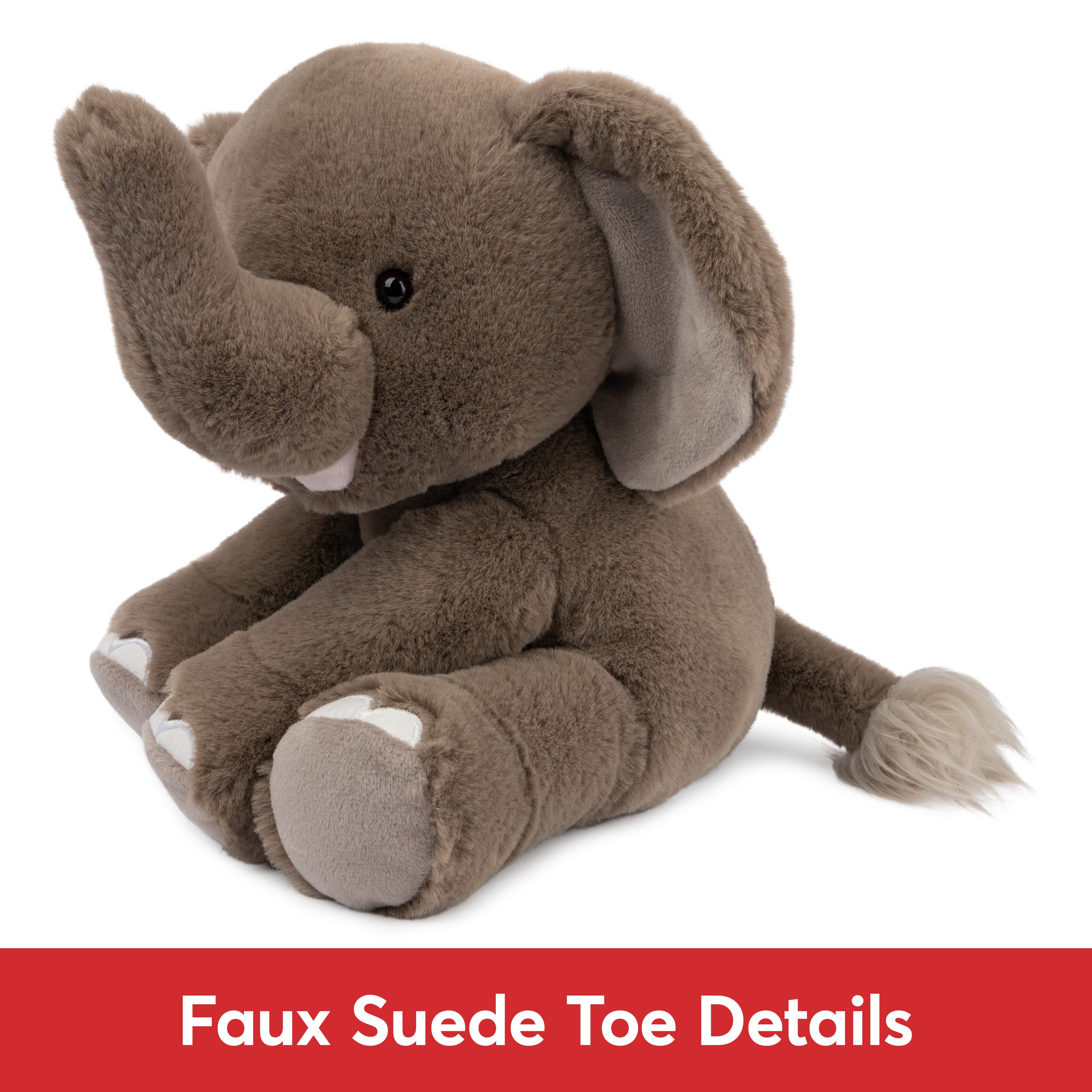 GUND Chai Elephant Plush, Premium Stuffed Animal for Ages 1 and Up, Gray, 10”