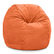 Jaxx 4 ft Round Bean Bag Chair for Adults, Mandarin