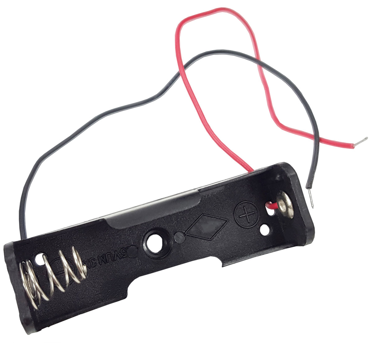 Battery Holder, AA, with Lead Wires, 150mm, Pack of 100