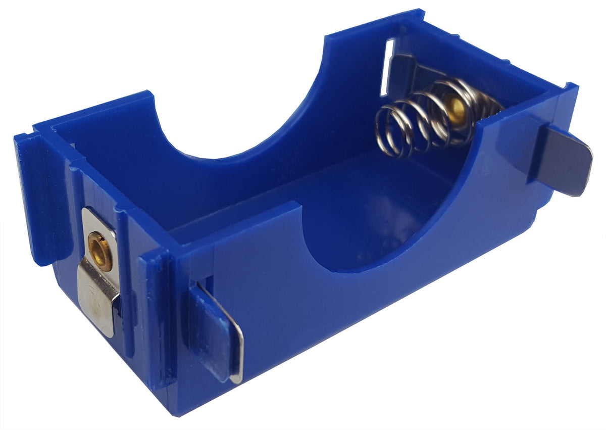 Battery Holder, D-Cell, with Metal Terminals, Case of 100