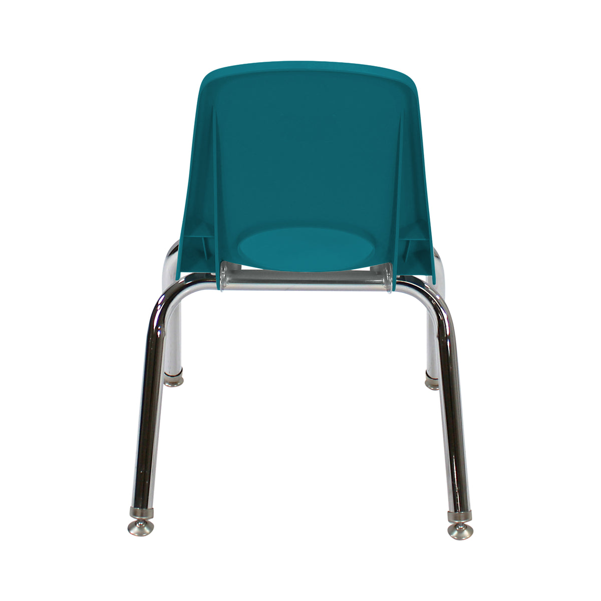 12" Stack Chair with Swivel Glides, 96-Pack/Pallet - Teal