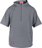 Rawlings Adult Colorsync Short Sleeve Hooded Jacket - Small - Blue Gray