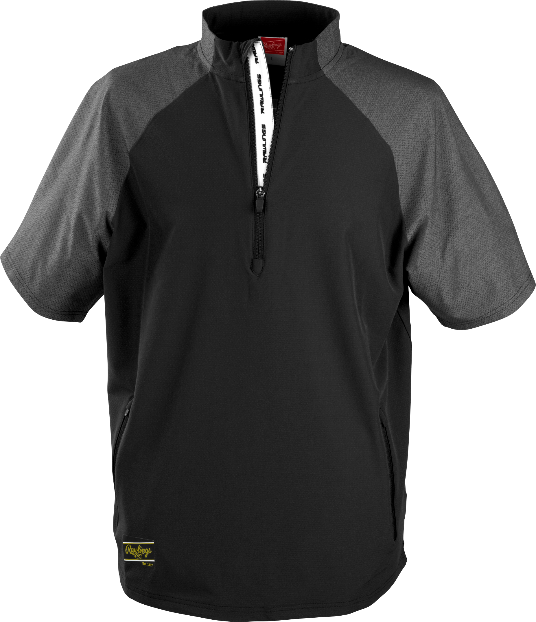 Rawlings Youth Colorsync Short Sleeve Cage Jacket - Small - Black