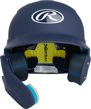 Rawlings Mach Adjust With Lhb Extension Matte Junior Batting Helmet - Navy