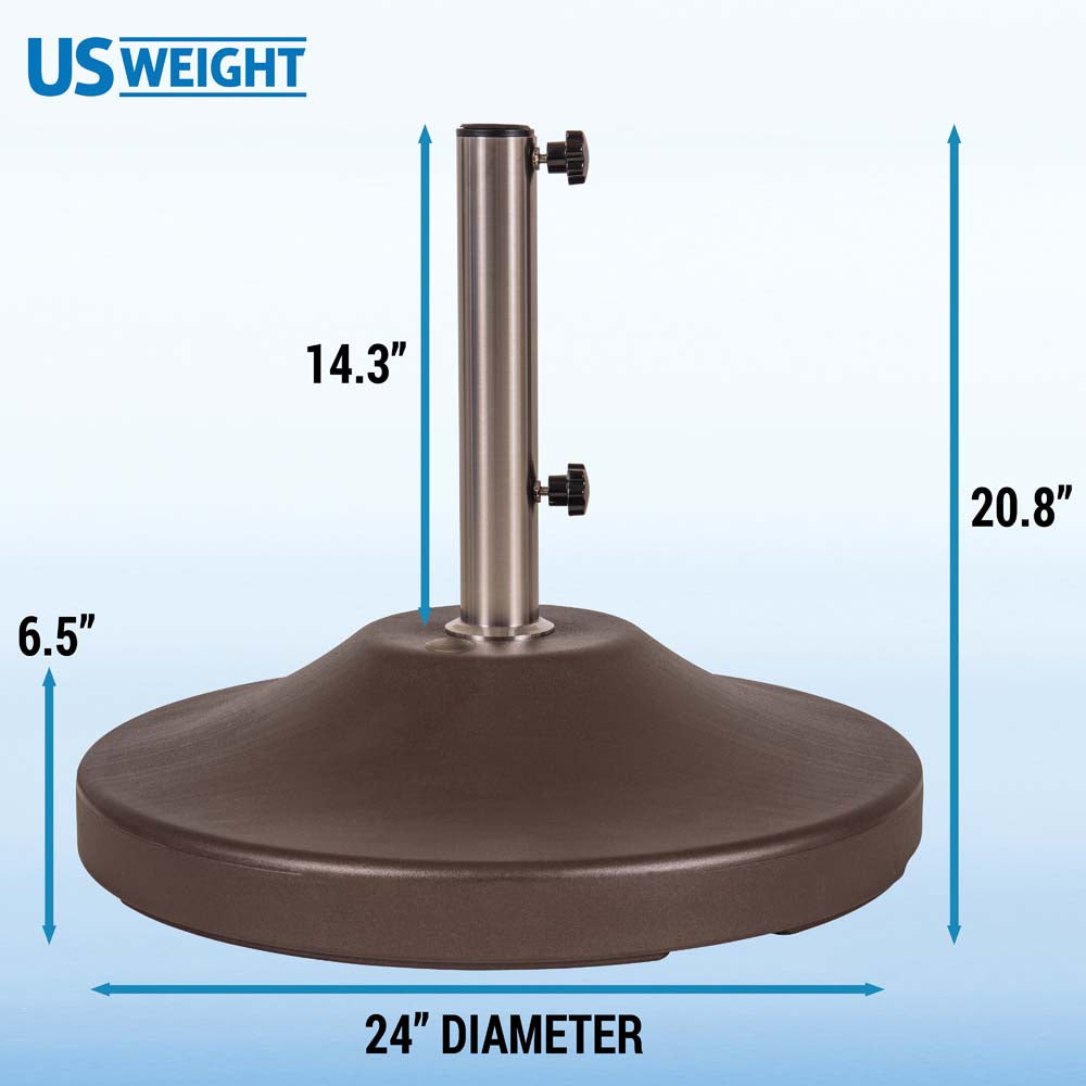 Fillabe Free Standing Commercial Umbrella Base (Bronze)