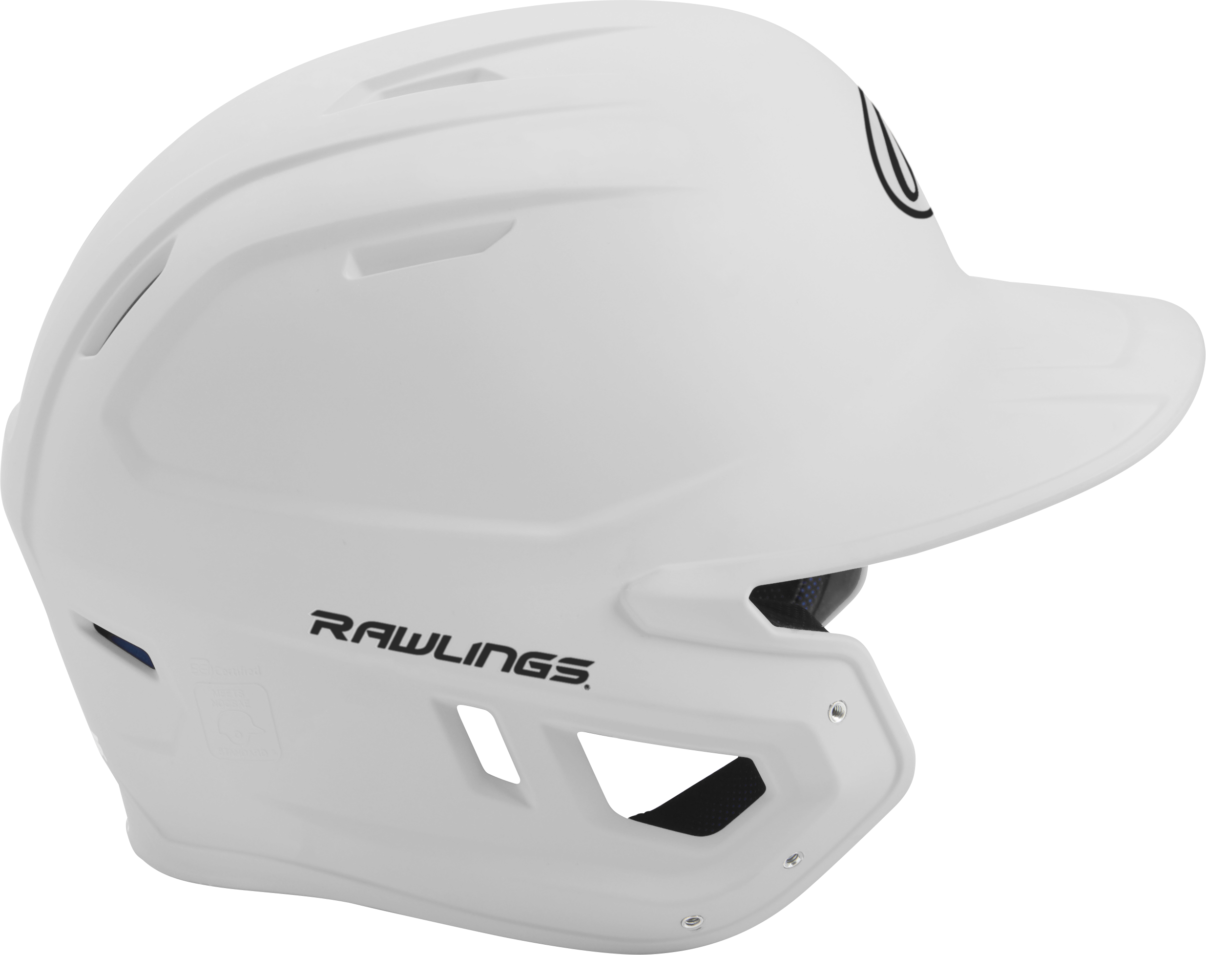 Rawlings Mach Matte Senior Baseball Helmet - White