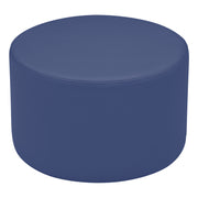 Pro Series Upholstered Round Ottoman 12" Height - Navy