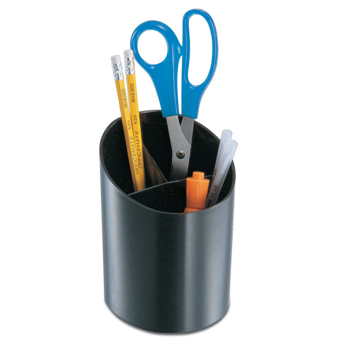 Pencil Cup, Big, w/3 Stepped Compartments