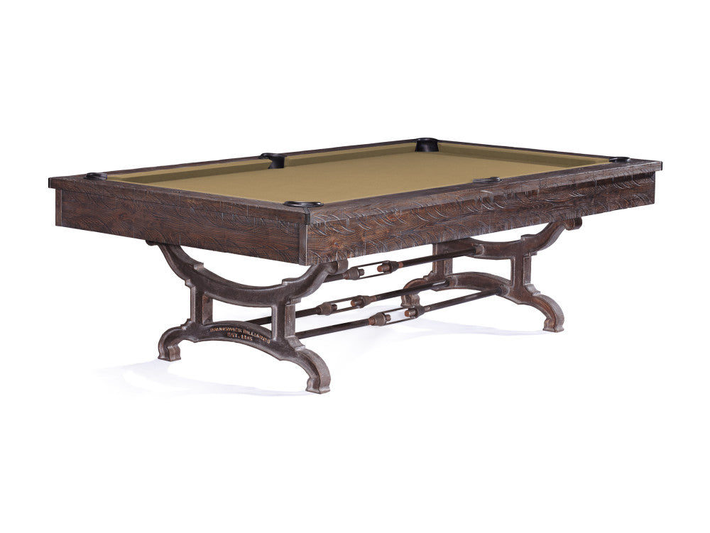 Birmingham 8' Charcoal, Pool Table - 102"L x 58"W x 32"H