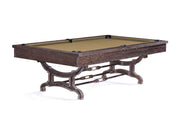 Birmingham 8' Charcoal, Pool Table - 102"L x 58"W x 32"H