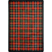 Bit O' Scotch 3'10" x 5'4" area rug in color Lumberjack Red