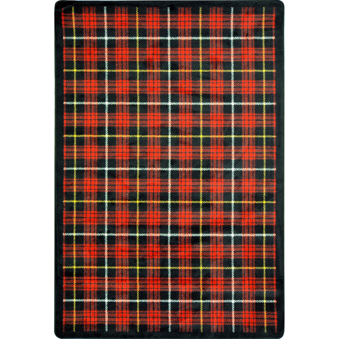 Bit O' Scotch 10'9" x 13'2" area rug in color Lumberjack Red