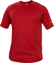 Rawlings Adult Crew Neck Short Sleeve Jersey - Small - Scarlet
