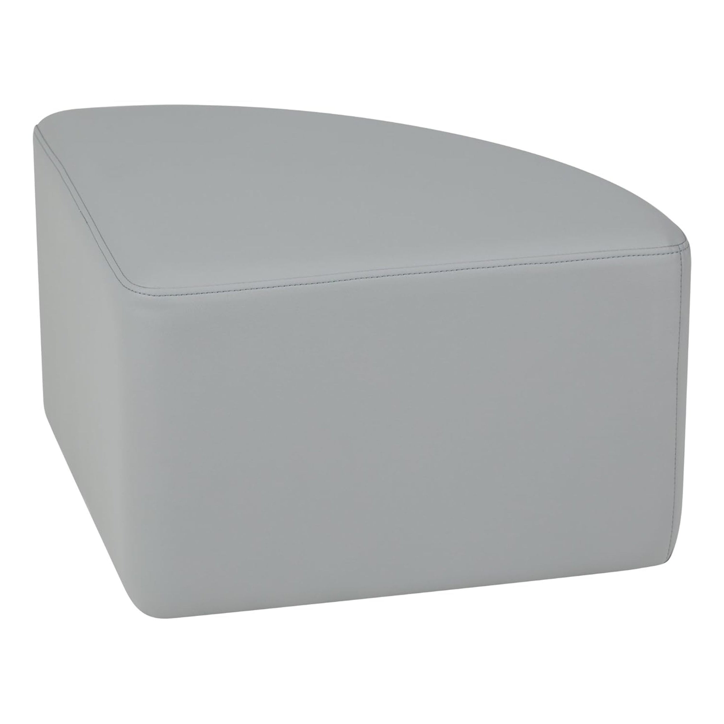 Pro Series Upholstered Pie Ottoman 12" Height - Gray