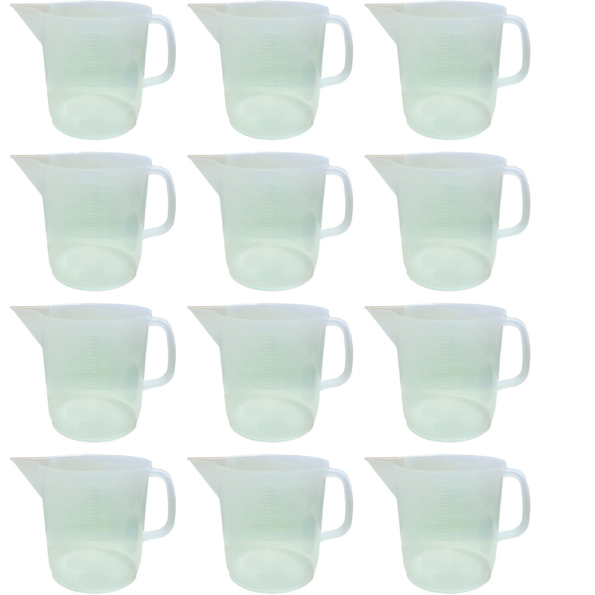 Beaker, Jug, Polypropylene, 3000ml, Pack of 12