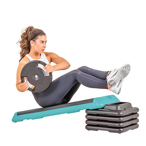 The Freestyle Step (Health Club Size) Teal (4 Risers) New